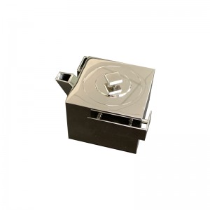 Zotye Ruostumattomasta teräksestä valmistettu metallihopea elektropnoitu yksinkertainen muotoilu 8,5 cm ruostumattomasta teräksestä valmistettu teekannu